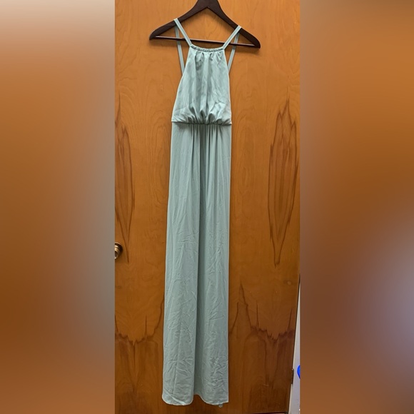 Show Me Your Mumu | Amanda Maxi Dress Bridesmaid Gown Sage Low Back Size S - Picture 4 of 7
